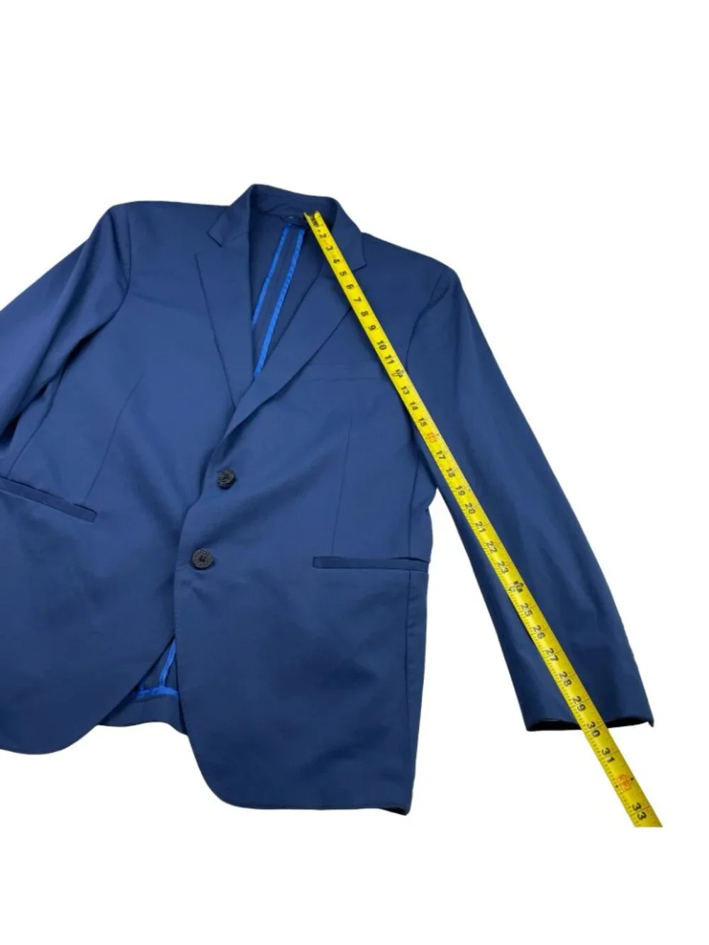 Twillory Men’s Performance Stretch Travel 2-Button Blazer Blue • 42S
